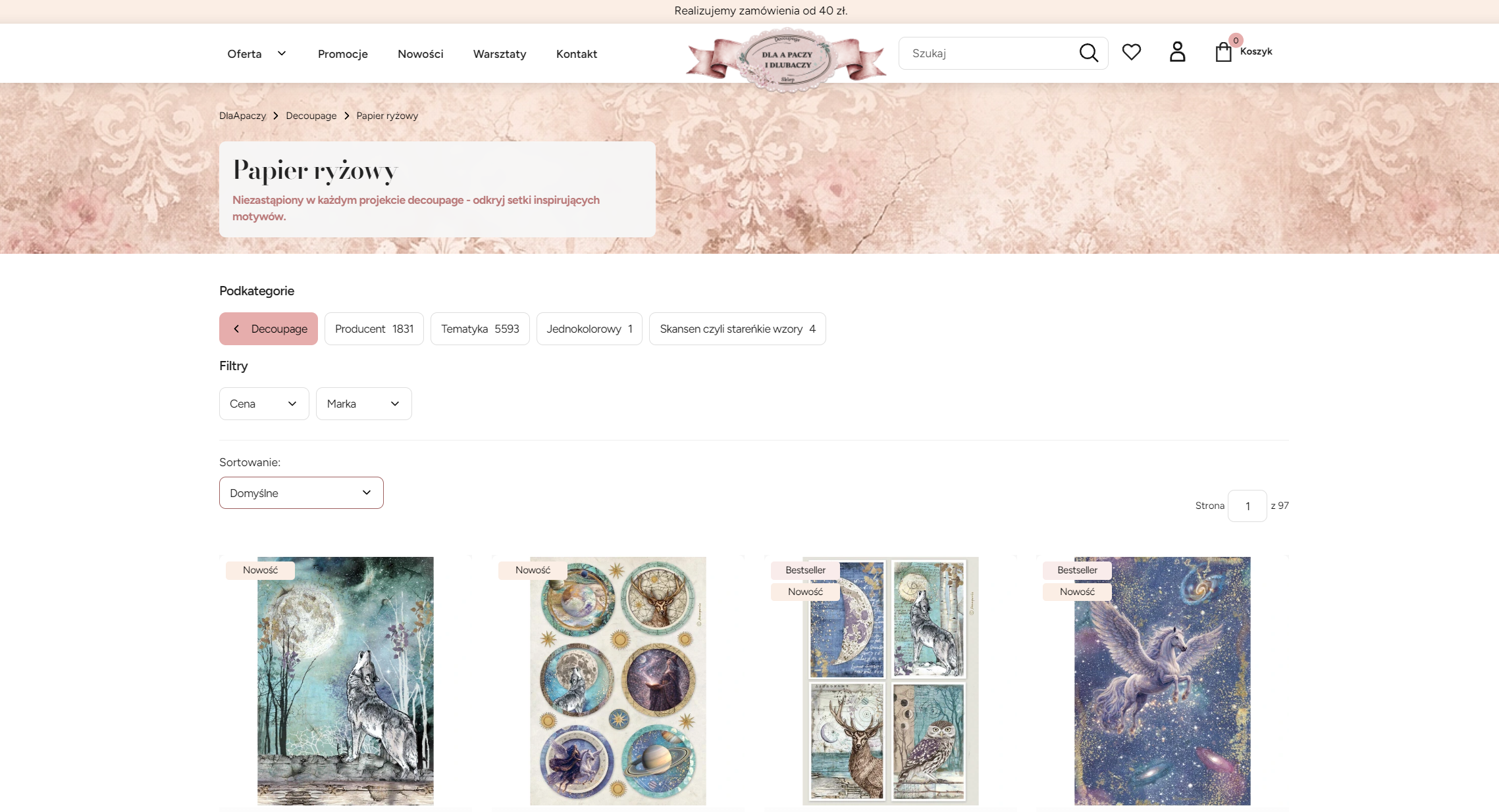 Jakie błędy najczęściej powoduje źle dobrany papier ryżowy do decoupage?