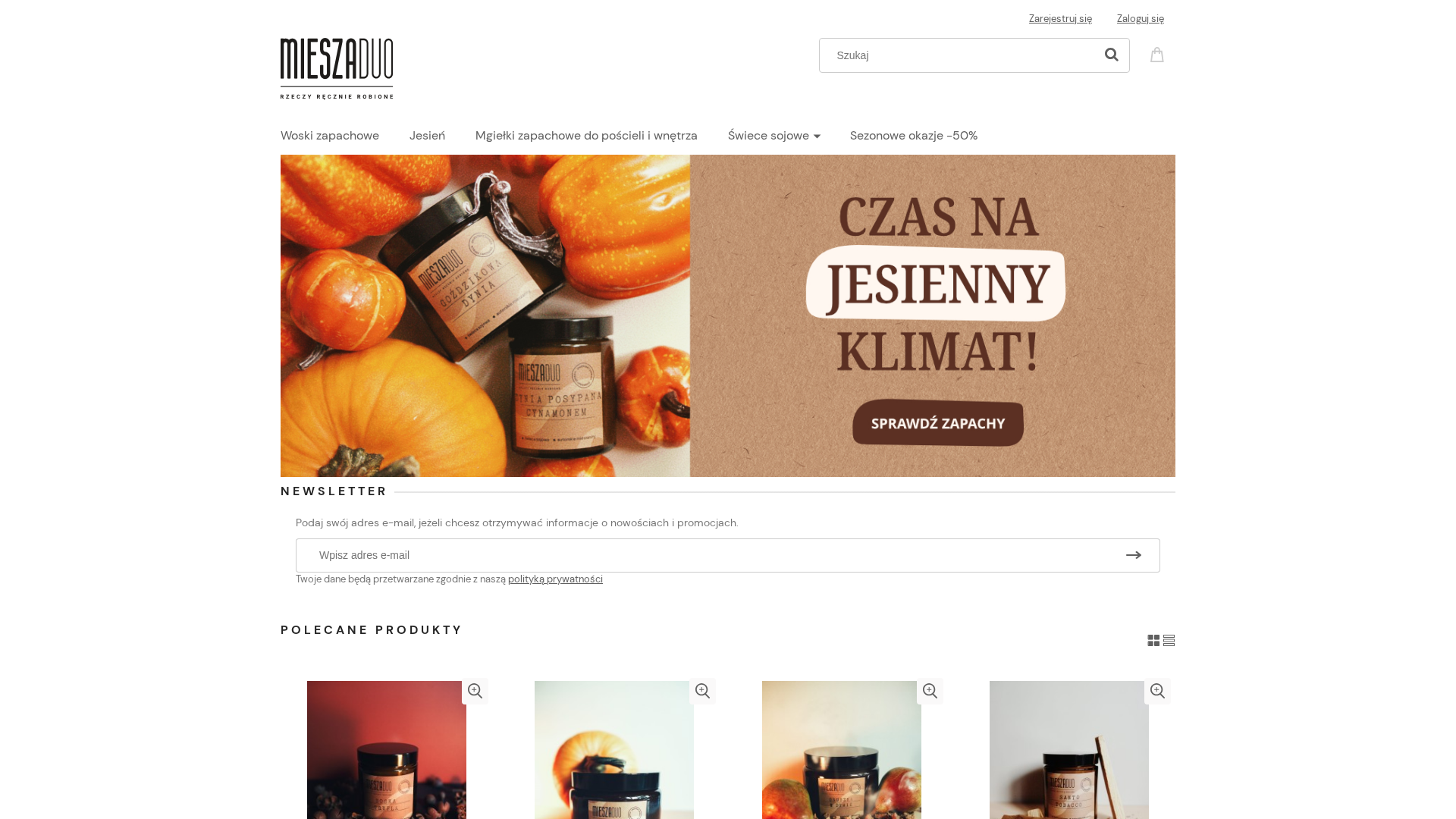 Świece sojowe handmade, ręcznie robione | Sklep internetowy MIESZADUO